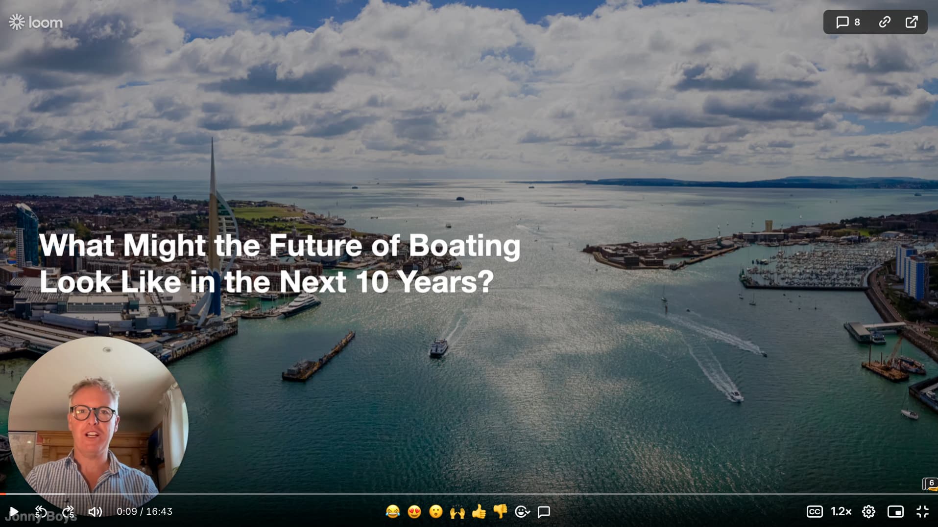 Jonny talks about the future of boating